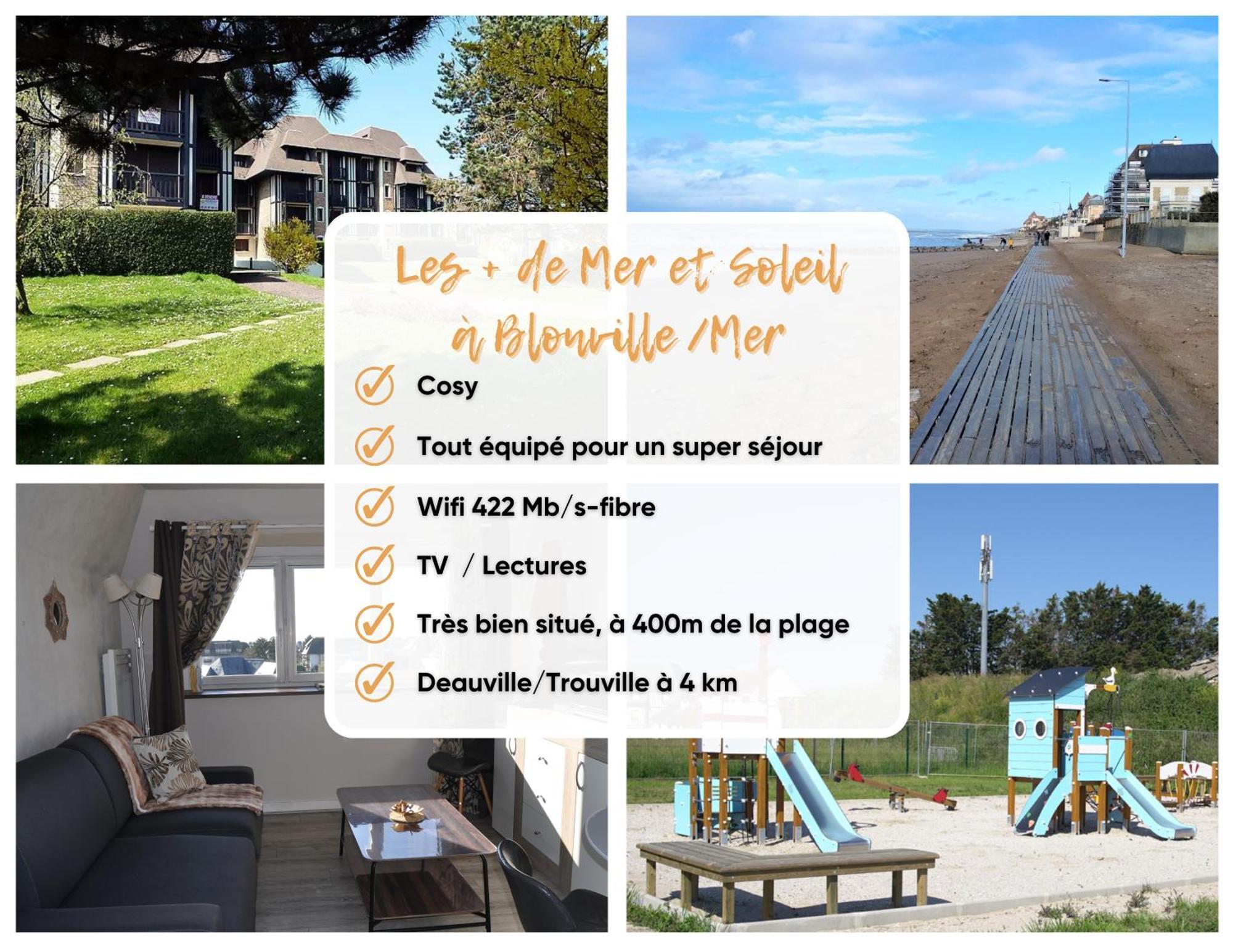 Mer Et Soleil A Blonville Sur Mer/ Deauville Kültér fotó